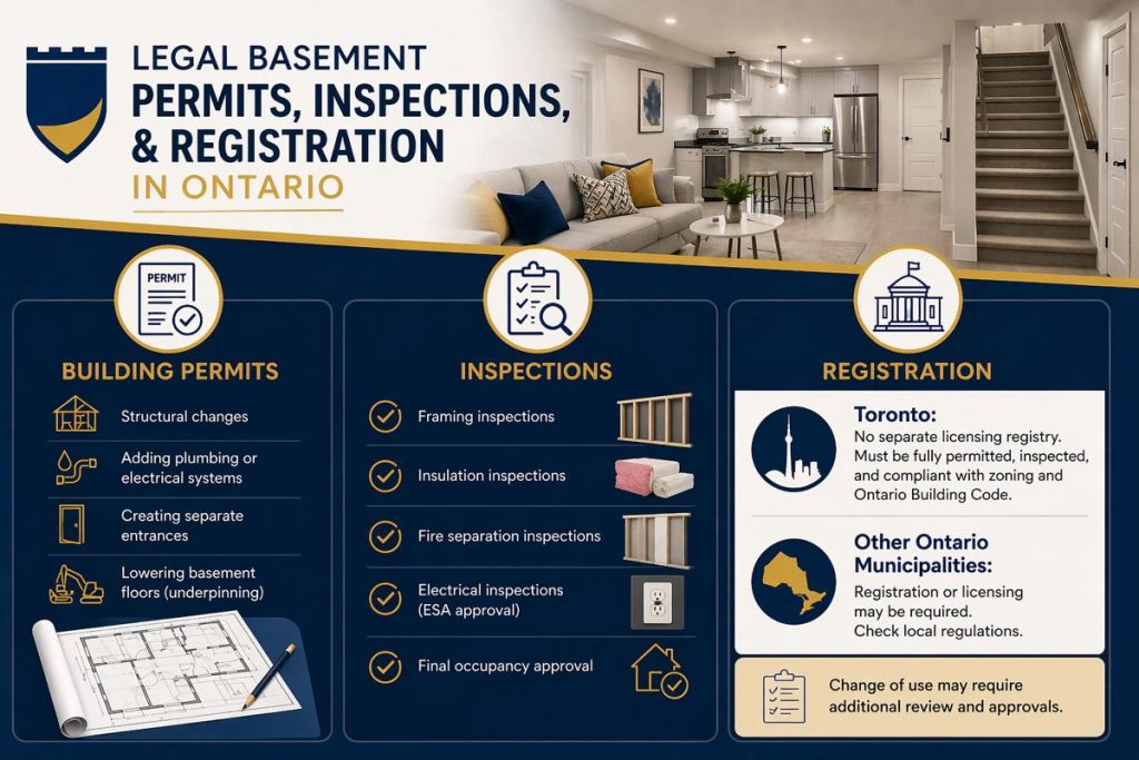 Legal Basement Apartment in Toronto: Construction Requirements