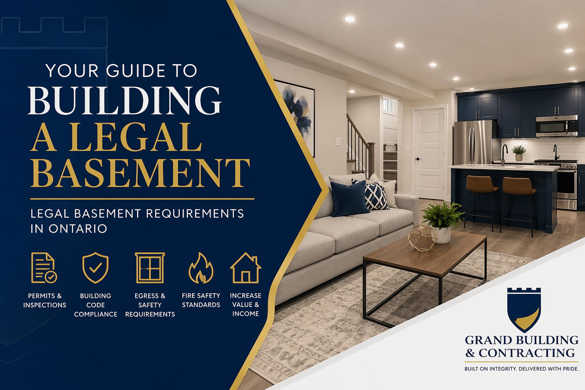 Legal Basement Apartment in Toronto: Construction Requirements
