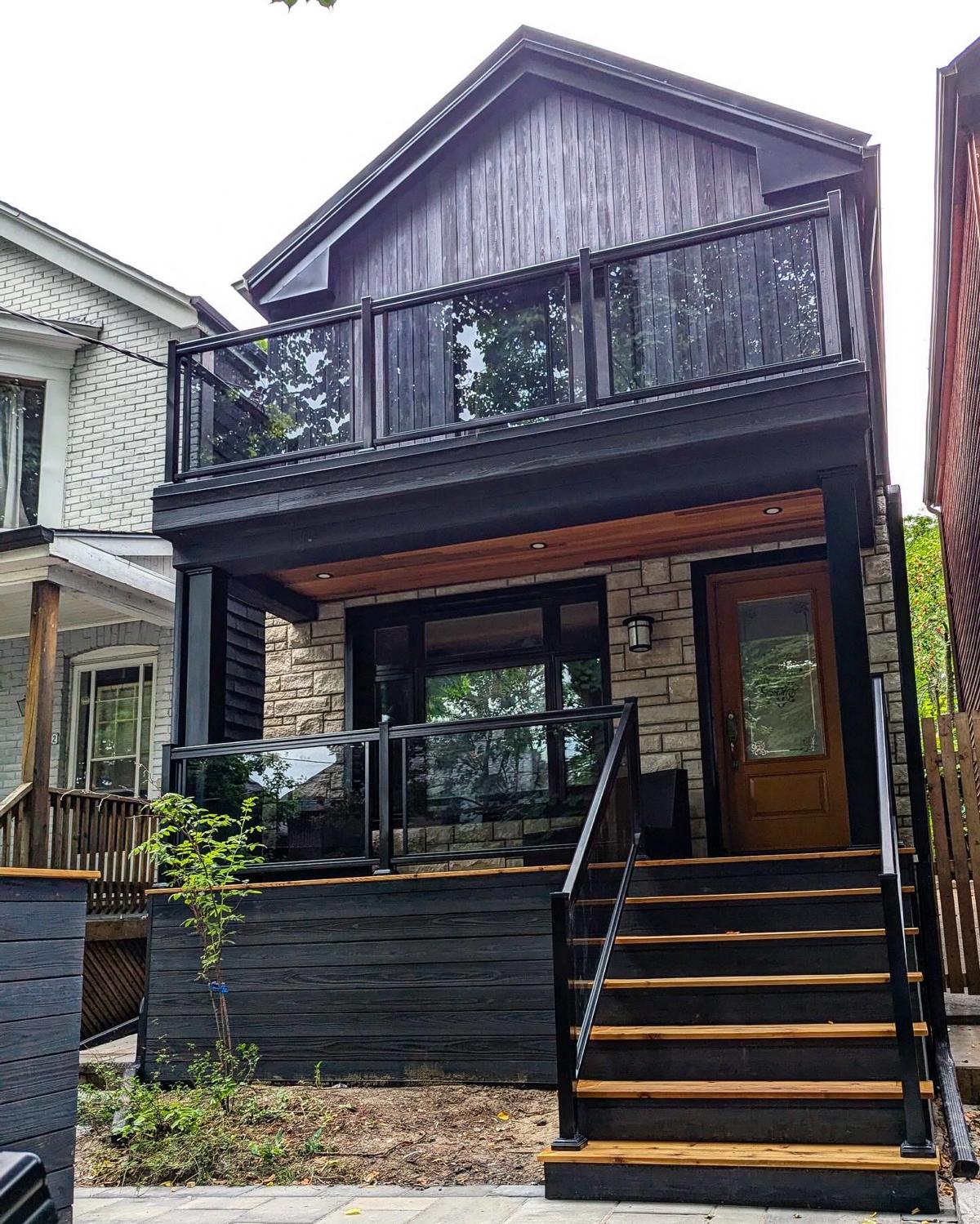 Front of home facade renovation in the Beaches