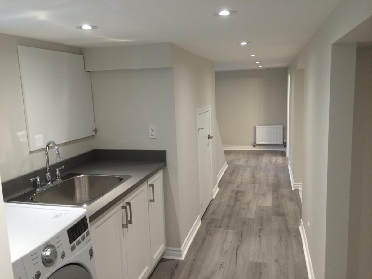 asement renovation in Toronto with Kitchen