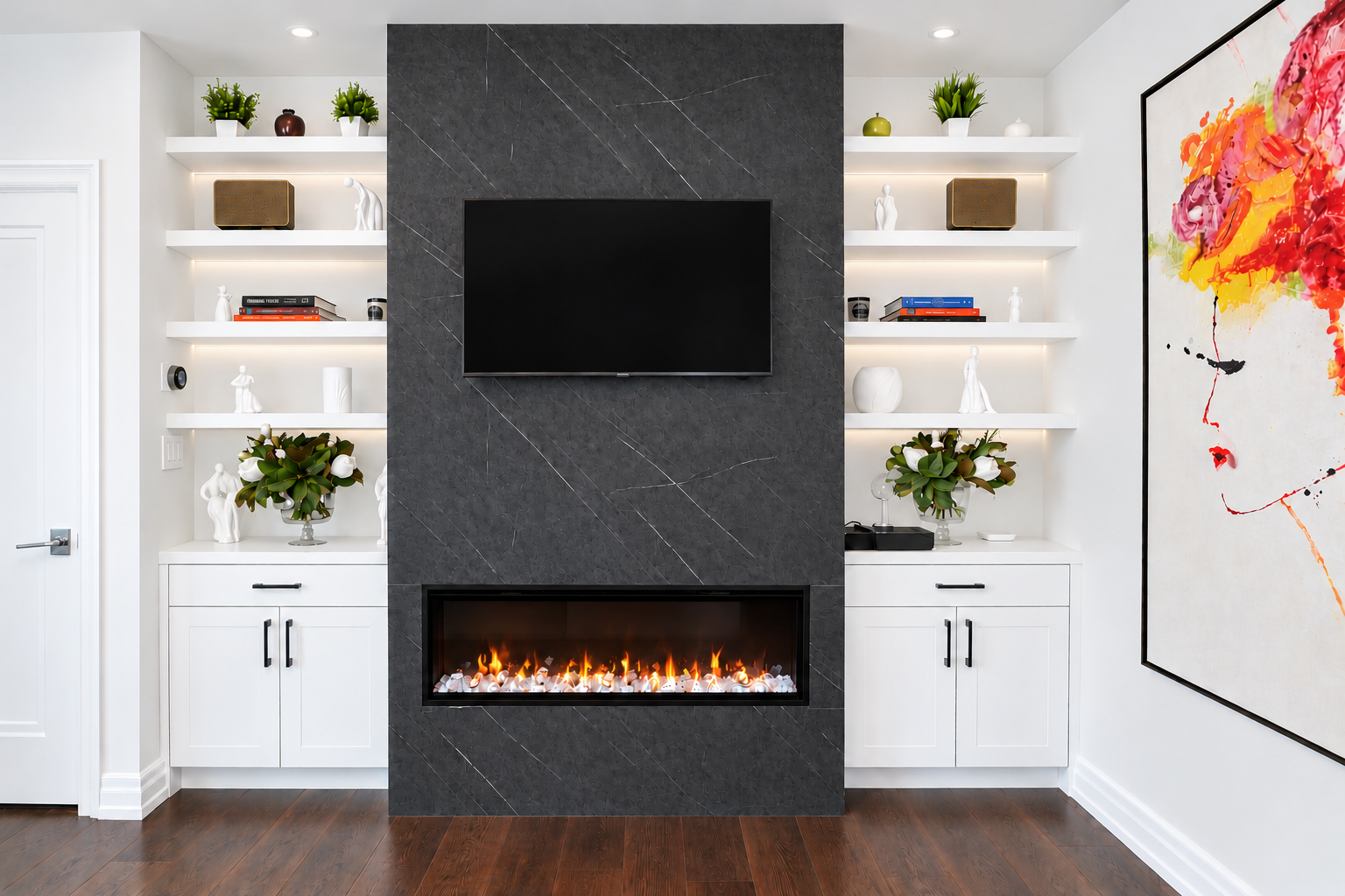 Fireplace Entertainment Wall