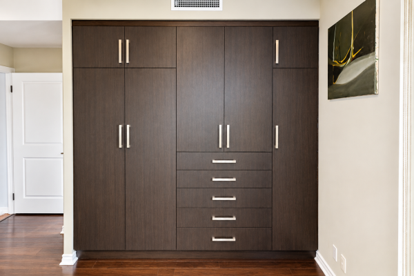 Modern Espresso Built-In Wardrobe - Toronto